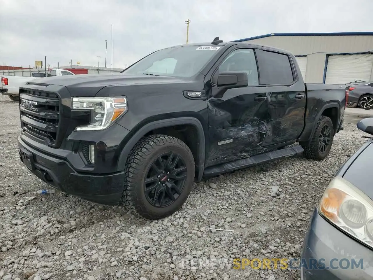 1 Photograph of a damaged car 1GTU9CED0MZ396419 GMC SIERRA 2021