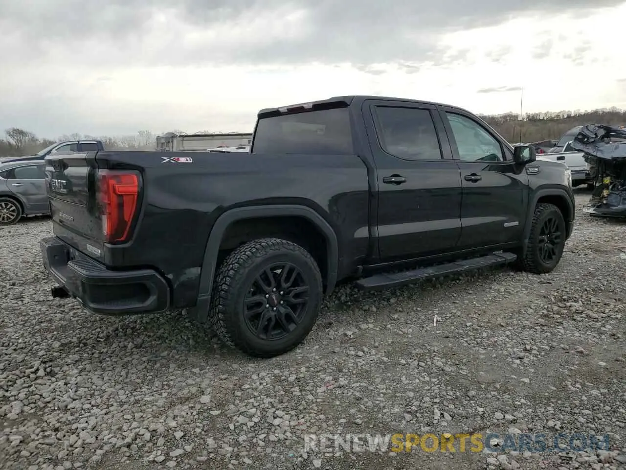 3 Photograph of a damaged car 1GTU9CED0MZ396419 GMC SIERRA 2021