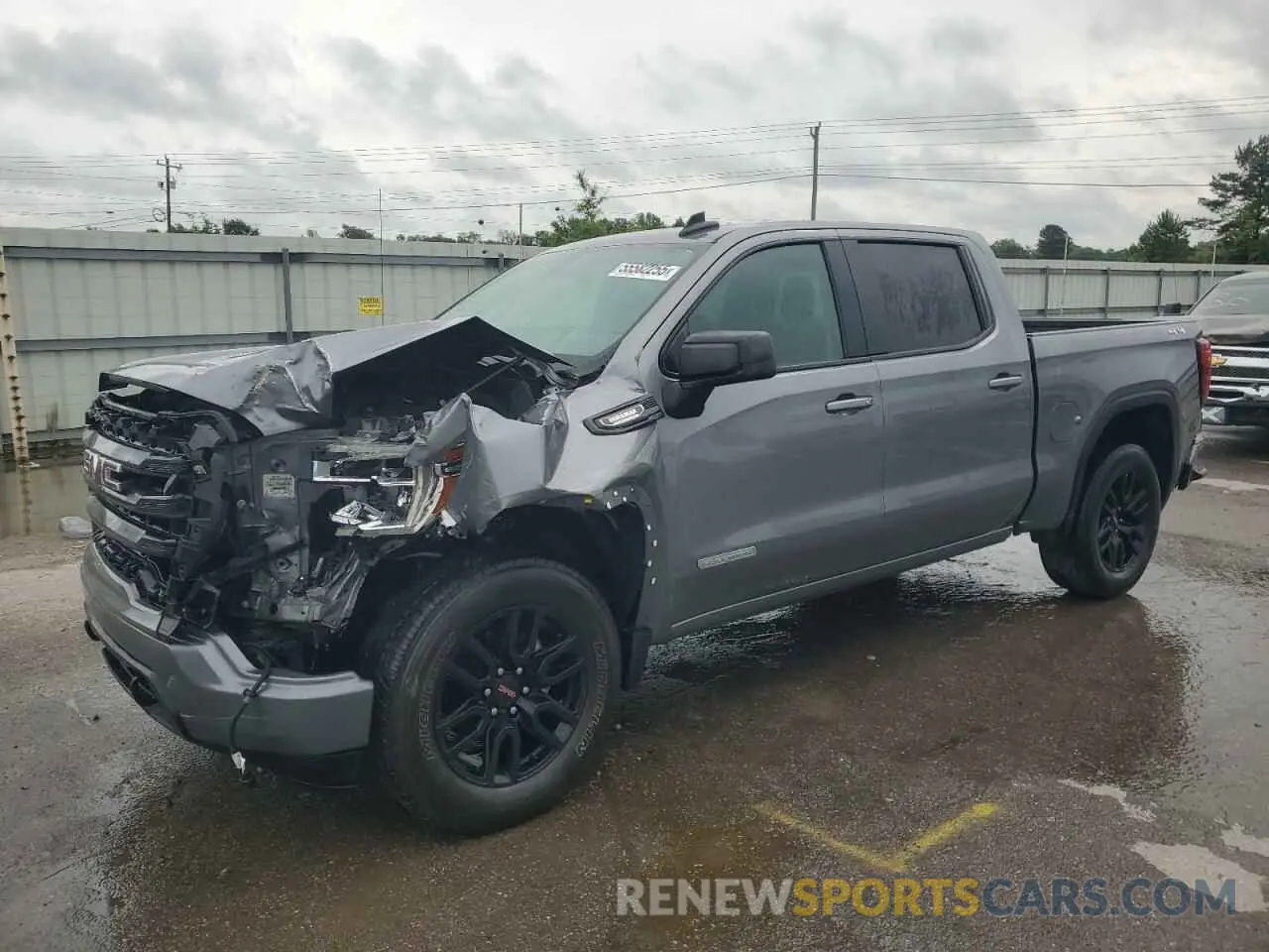 1 Photograph of a damaged car 1GTU9CET4MZ405095 GMC SIERRA 2021