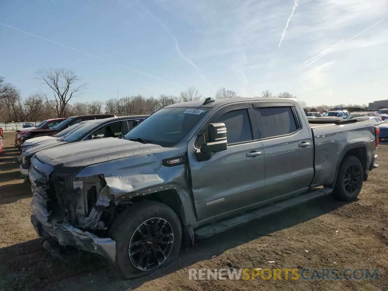 1 Photograph of a damaged car 1GTU9CET9MZ299145 GMC SIERRA 2021