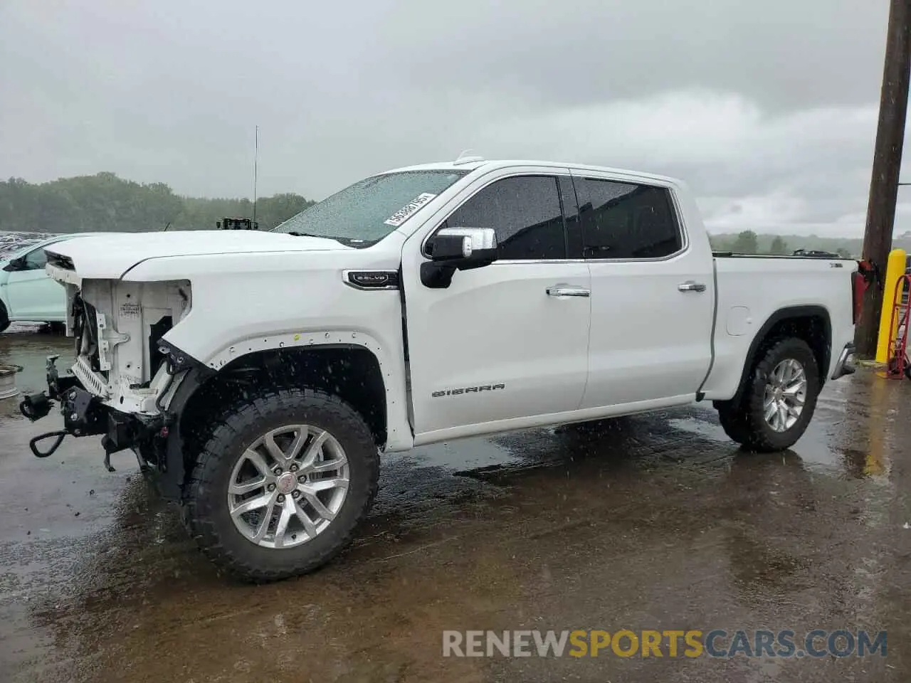 1 Photograph of a damaged car 1GTU9DED6MZ142977 GMC SIERRA 2021