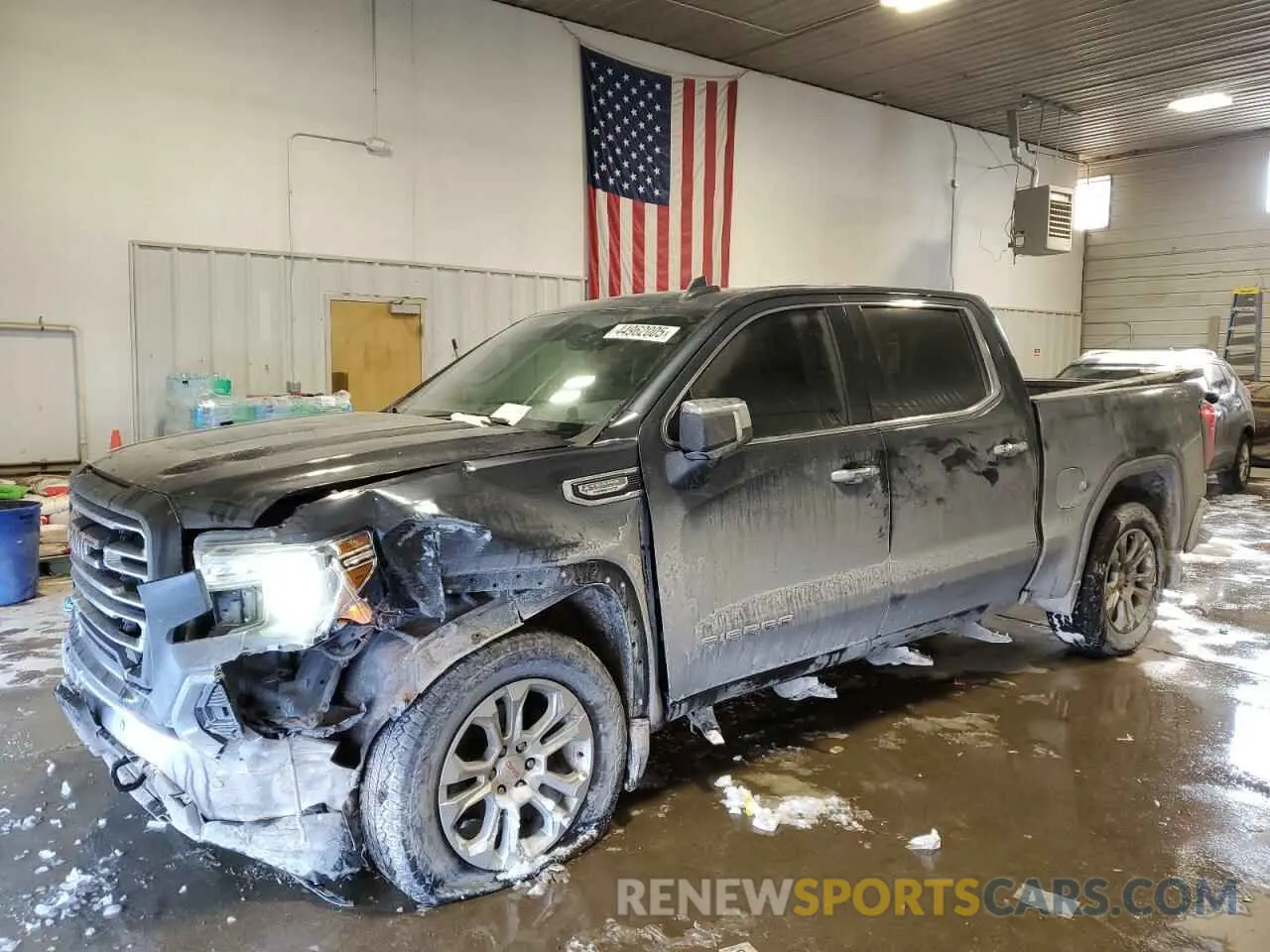 1 Photograph of a damaged car 1GTU9DET9MZ317228 GMC SIERRA 2021
