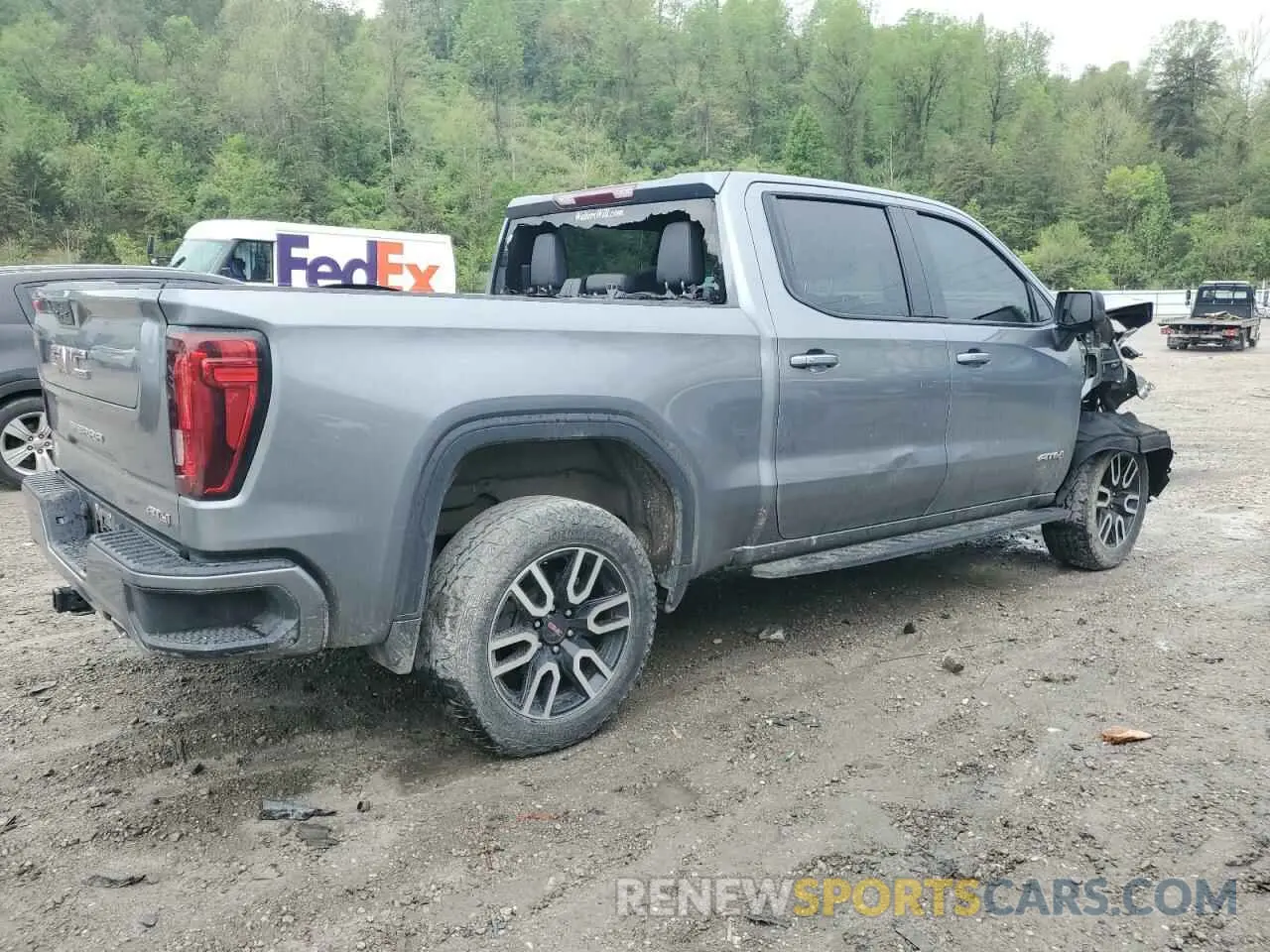 3 Photograph of a damaged car 1GTU9EET4MZ430672 GMC SIERRA 2021