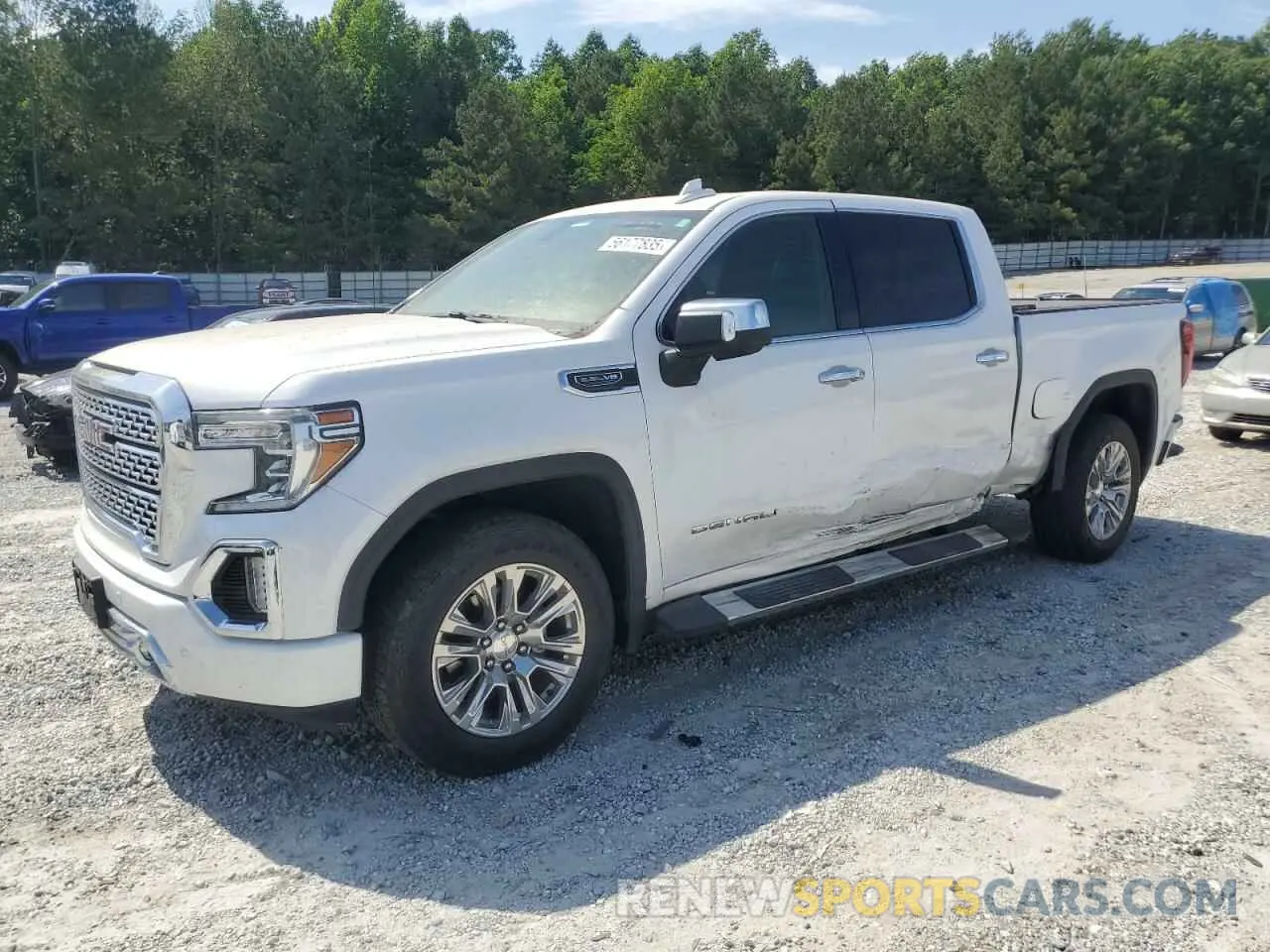 1 Photograph of a damaged car 1GTU9FED0MZ210945 GMC SIERRA 2021