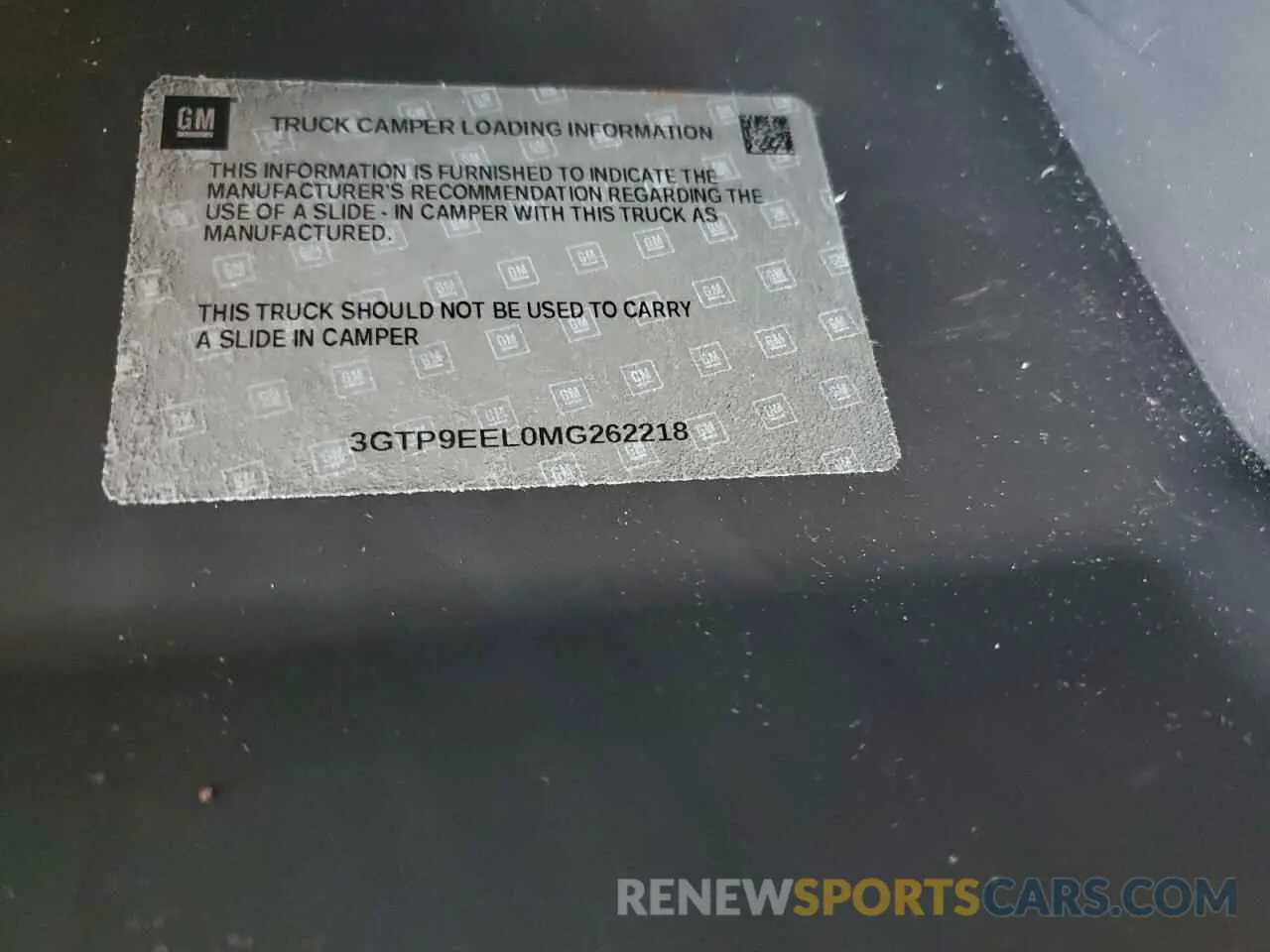 13 Photograph of a damaged car 3GTP9EEL0MG262218 GMC SIERRA 2021