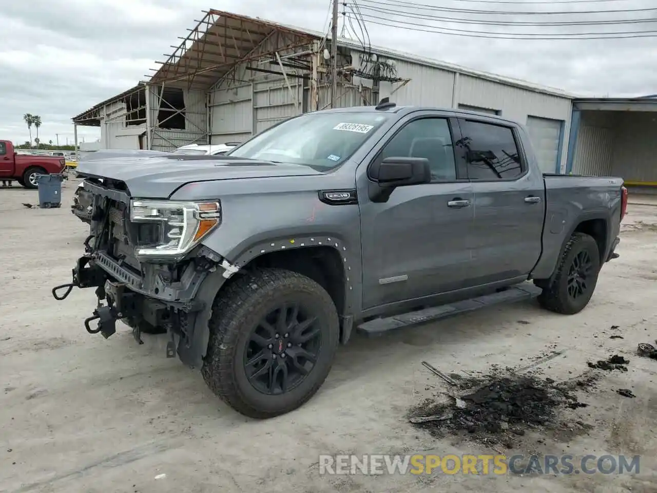 1 Photograph of a damaged car 3GTU9CED4MG445329 GMC SIERRA 2021