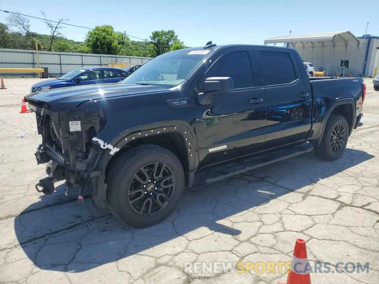 1 Photograph of a damaged car 3GTU9CED8MG406212 GMC SIERRA 2021