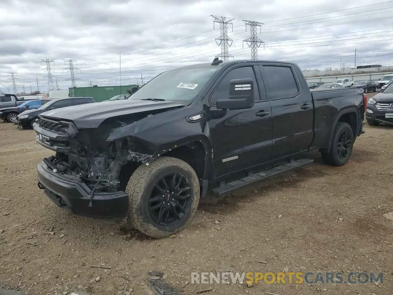 1 Photograph of a damaged car 3GTU9CET6MG334756 GMC SIERRA 2021