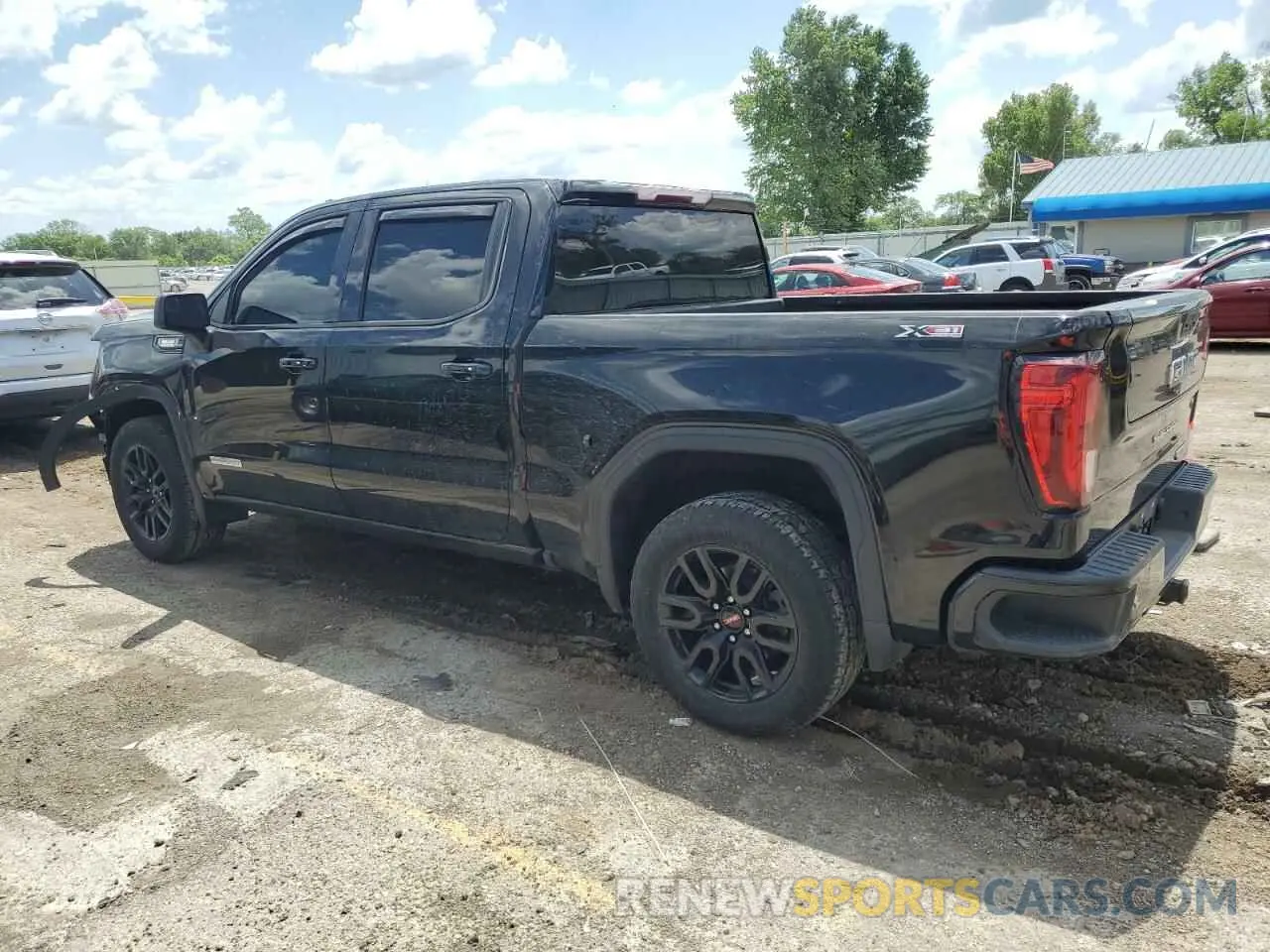 2 Photograph of a damaged car 3GTU9CET6MG433223 GMC SIERRA 2021