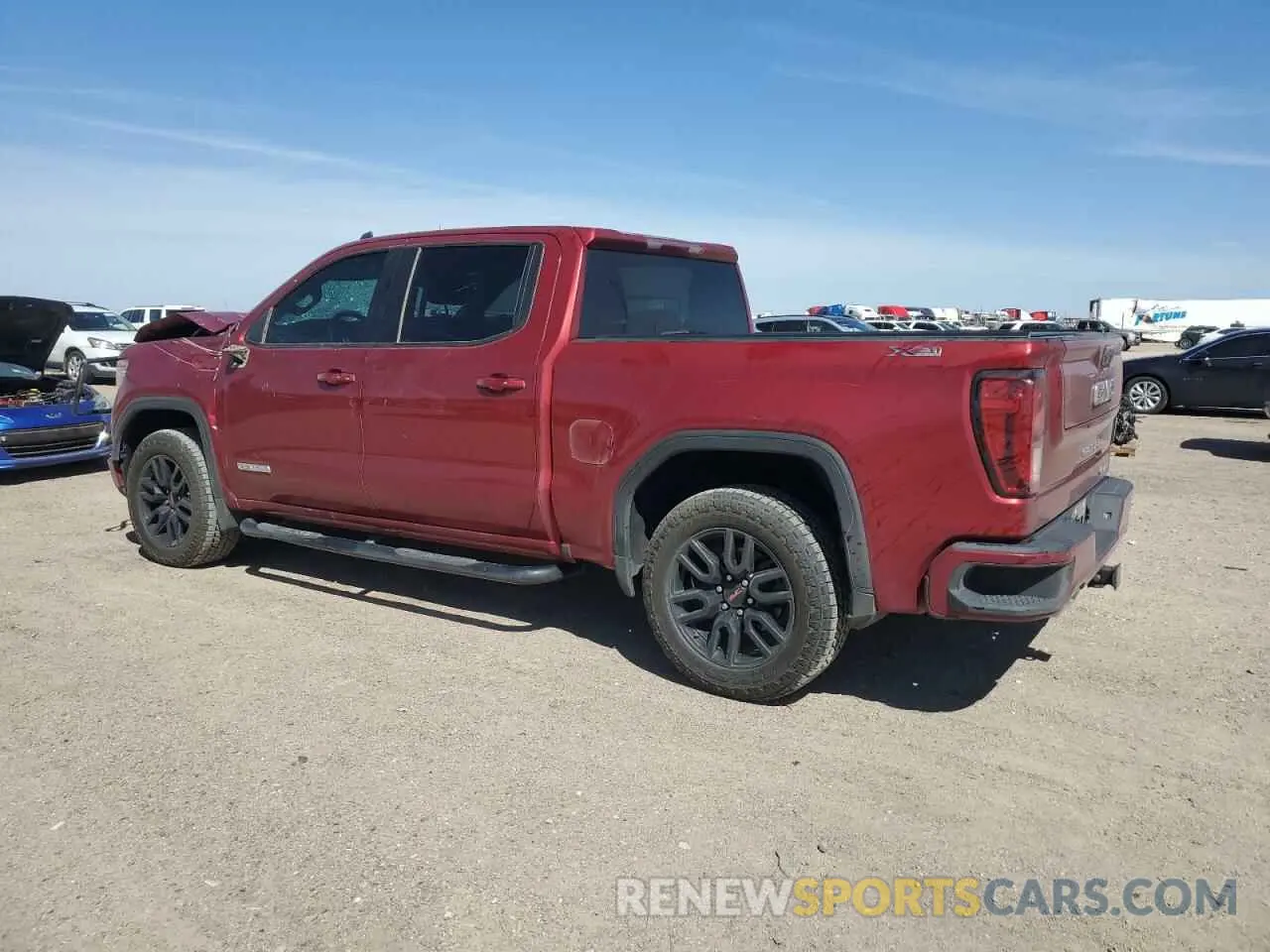 2 Photograph of a damaged car 3GTU9CET9MG345332 GMC SIERRA 2021