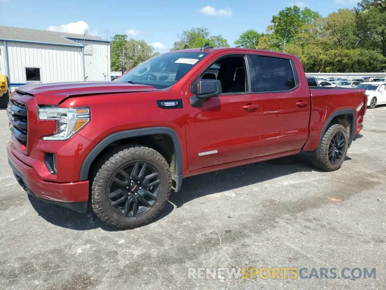 1 Photograph of a damaged car 3GTU9CETXMG303896 GMC SIERRA 2021