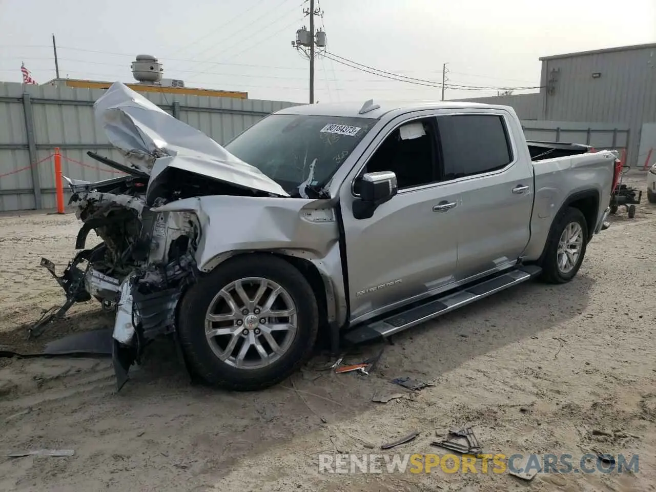 1 Photograph of a damaged car 3GTU9DED3MG224102 GMC SIERRA 2021