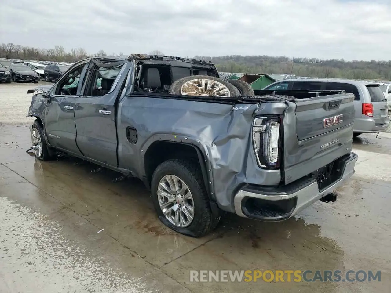 2 Photograph of a damaged car 3GTU9DED3MG483415 GMC SIERRA 2021