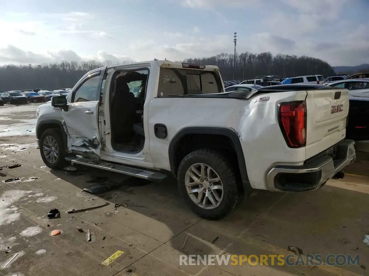 2 Photograph of a damaged car 3GTU9DED6MG221615 GMC SIERRA 2021