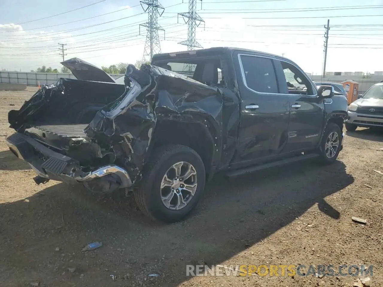 3 Photograph of a damaged car 3GTU9DED8MG435117 GMC SIERRA 2021