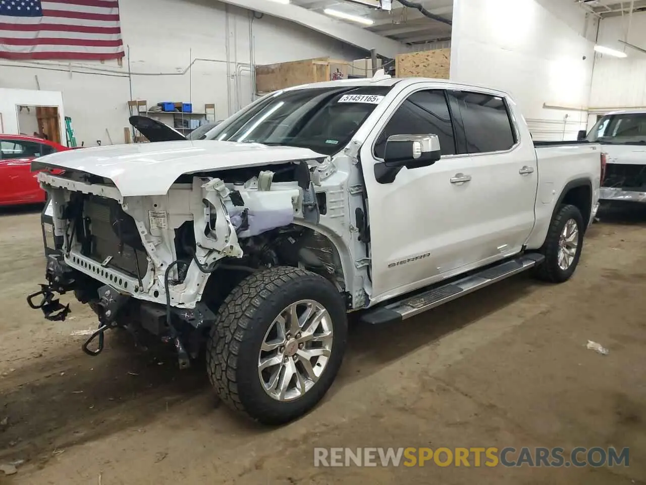 1 Photograph of a damaged car 3GTU9DEL5MG431971 GMC SIERRA 2021