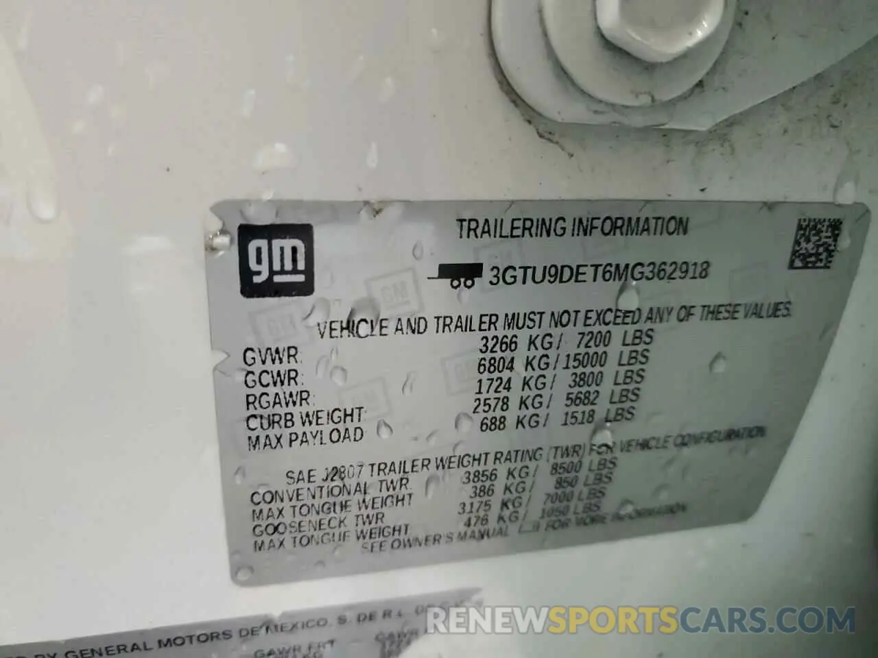 12 Photograph of a damaged car 3GTU9DET6MG362918 GMC SIERRA 2021