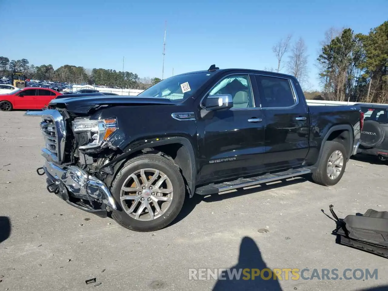 1 Photograph of a damaged car 3GTU9DET7MG189121 GMC SIERRA 2021