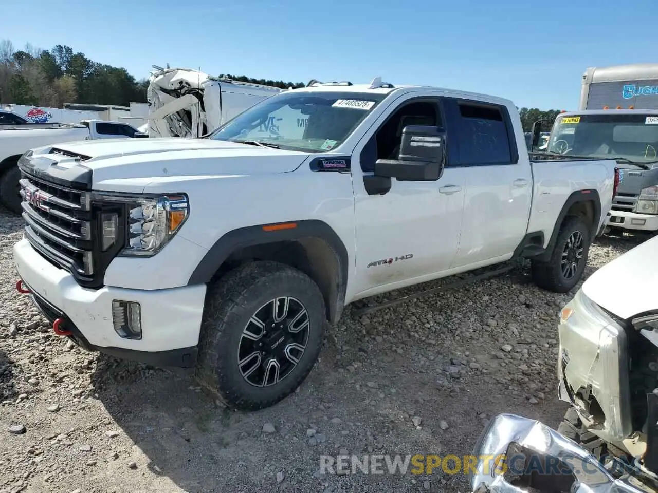 1 Photograph of a damaged car 1GT49PEY2NF261441 GMC SIERRA 2022