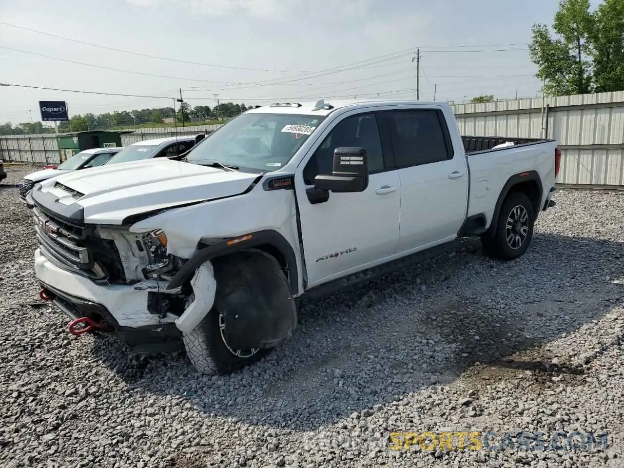 1 Photograph of a damaged car 1GT49PEY8NF106473 GMC SIERRA 2022