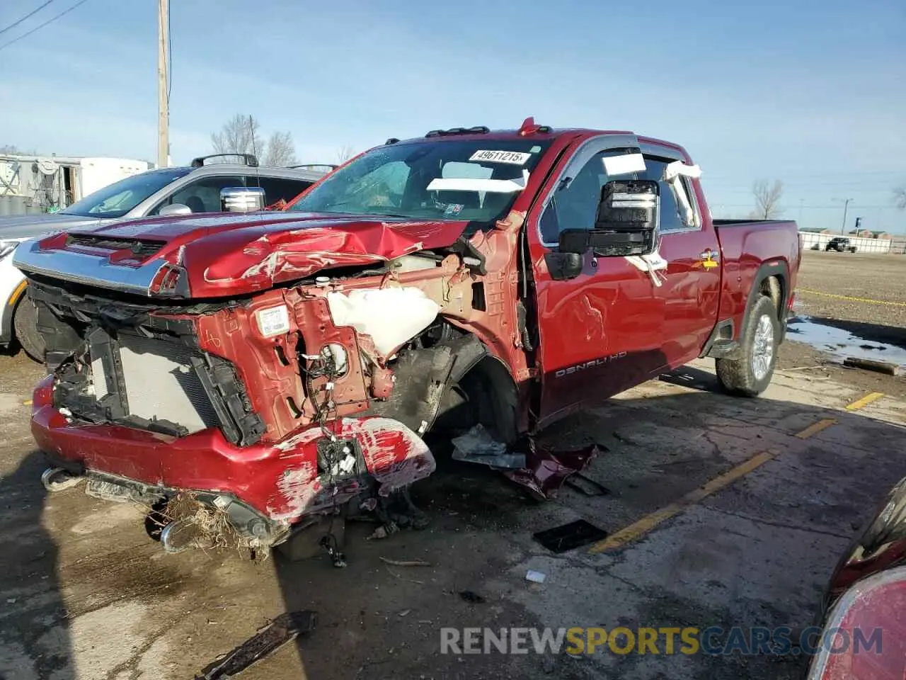 1 Photograph of a damaged car 1GT49RE70NF351478 GMC SIERRA 2022