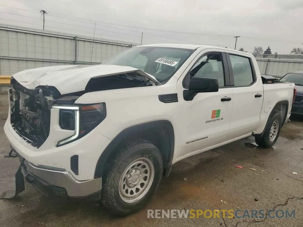 1 Photograph of a damaged car 1GTPUAEK3NZ589552 GMC SIERRA 2022