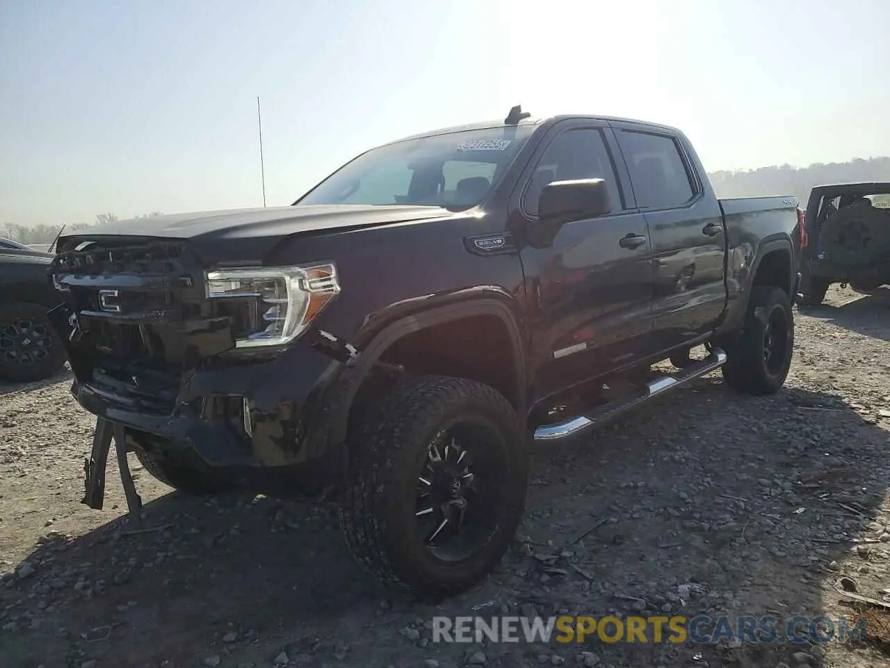 1 Photograph of a damaged car 1GTU9CED0NZ133543 GMC SIERRA 2022