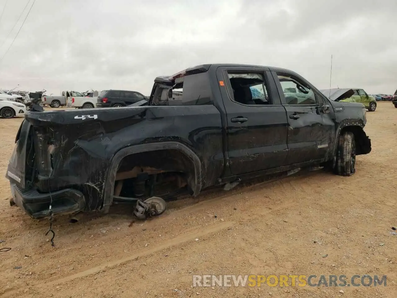 3 Photograph of a damaged car 1GTUUCED9NZ533048 GMC SIERRA 2022