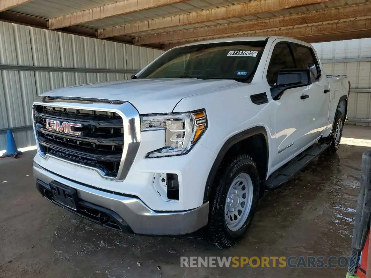 1 Photograph of a damaged car 3GTP9AEK0NG158846 GMC SIERRA 2022