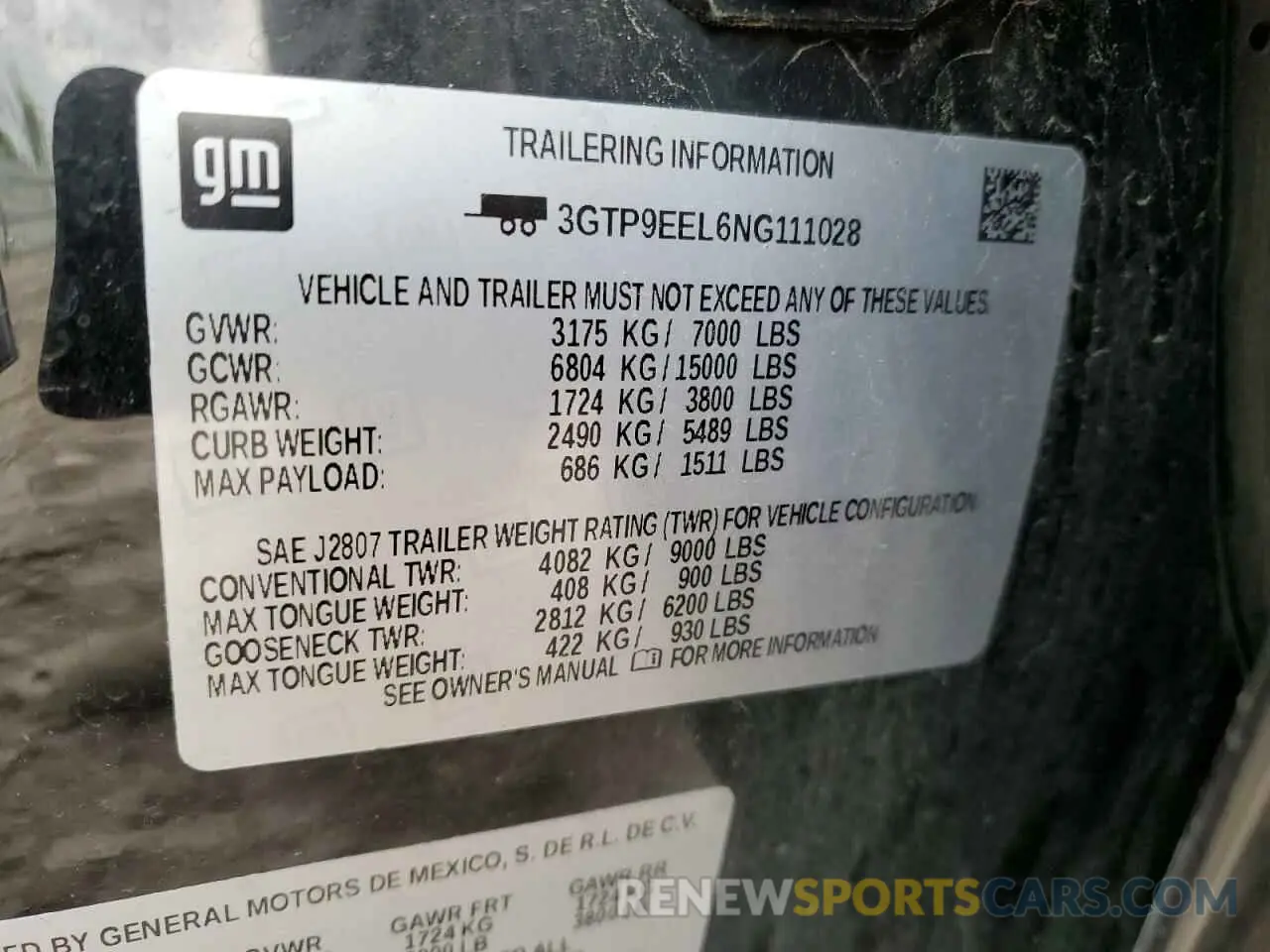 12 Photograph of a damaged car 3GTP9EEL6NG111028 GMC SIERRA 2022