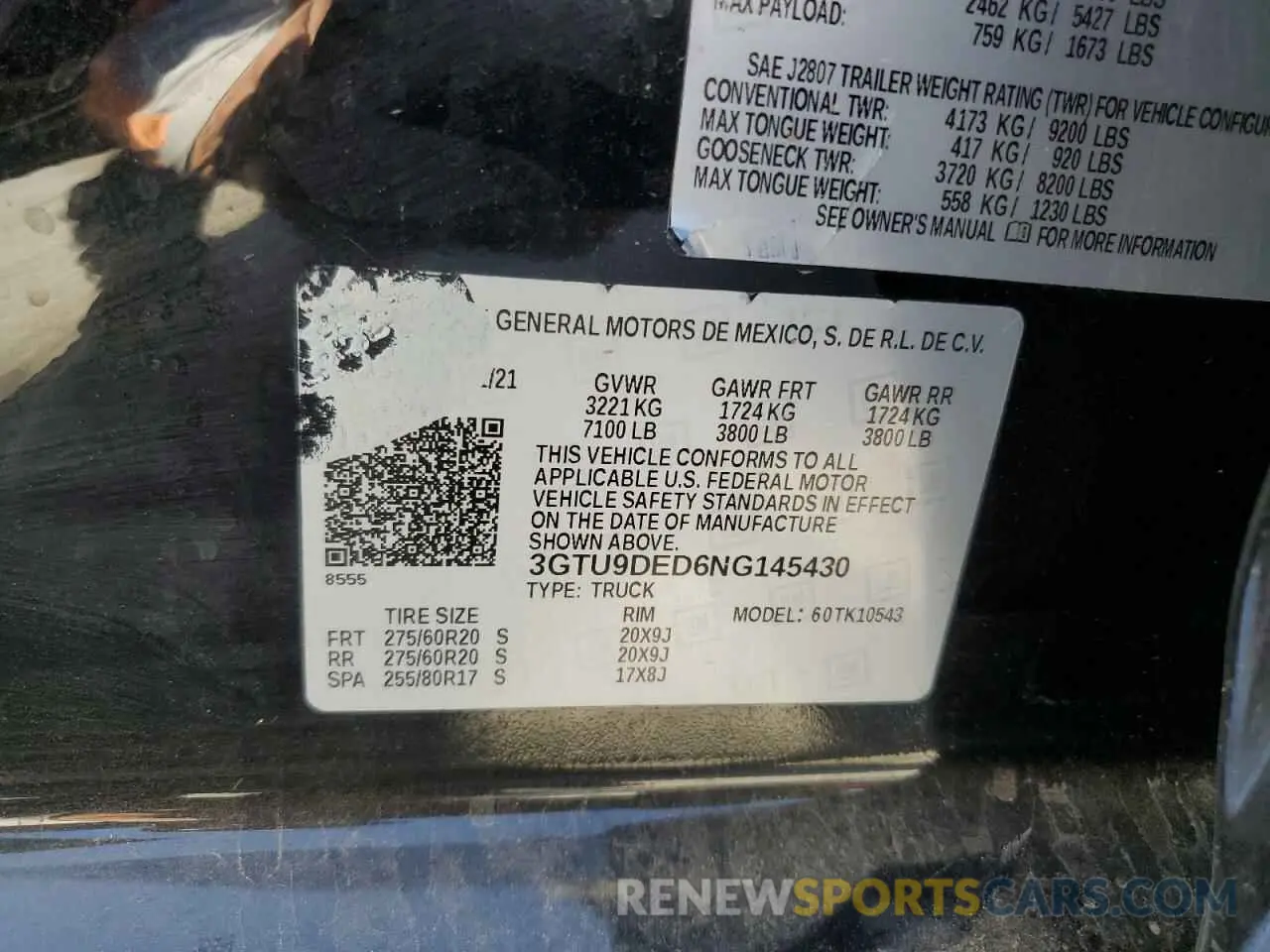 12 Photograph of a damaged car 3GTU9DED6NG145430 GMC SIERRA 2022