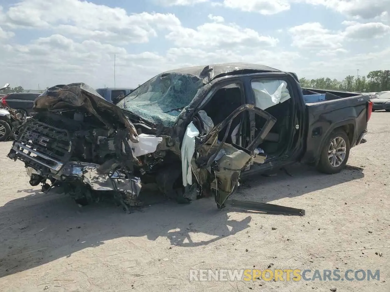 1 Photograph of a damaged car 3GTU9DET8NG174595 GMC SIERRA 2022