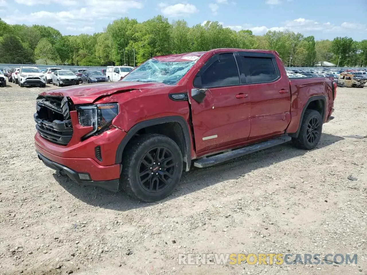 1 Photograph of a damaged car 3GTUUCED8NG610251 GMC SIERRA 2022