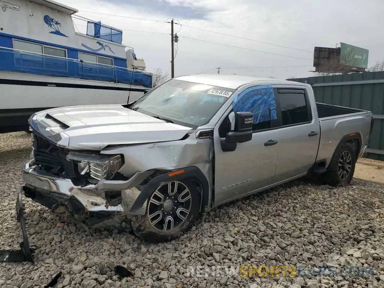 1 Photograph of a damaged car 1GT49LE76PF174578 GMC SIERRA 2023