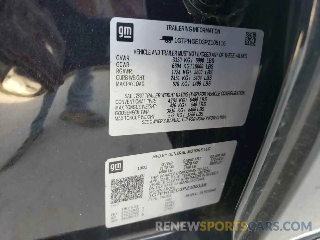 13 Photograph of a damaged car 1GTPHGED3PZ105116 GMC SIERRA 2023