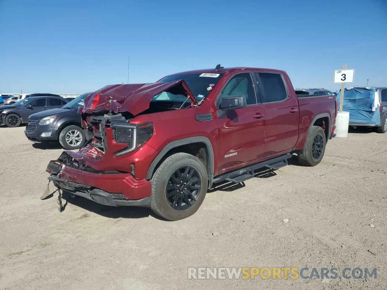 1 Photograph of a damaged car 1GTPUCEK2PZ194924 GMC SIERRA 2023
