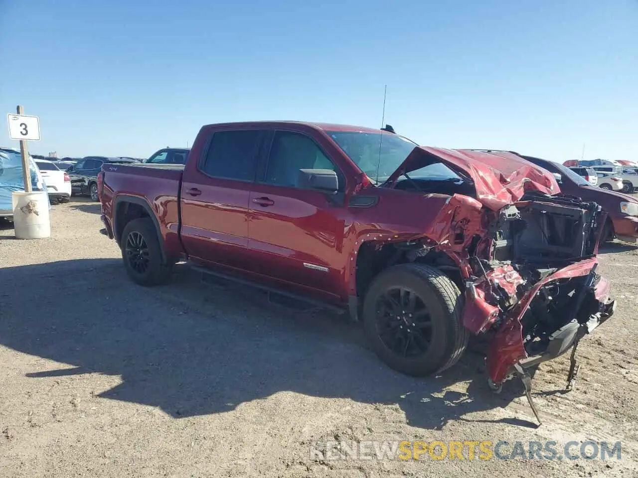 4 Photograph of a damaged car 1GTPUCEK2PZ194924 GMC SIERRA 2023