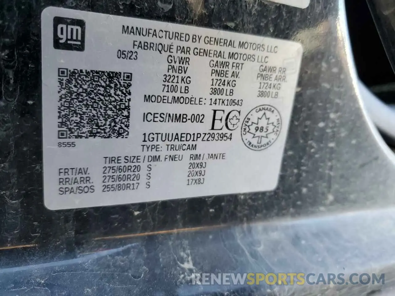 12 Photograph of a damaged car 1GTUUAED1PZ293954 GMC SIERRA 2023