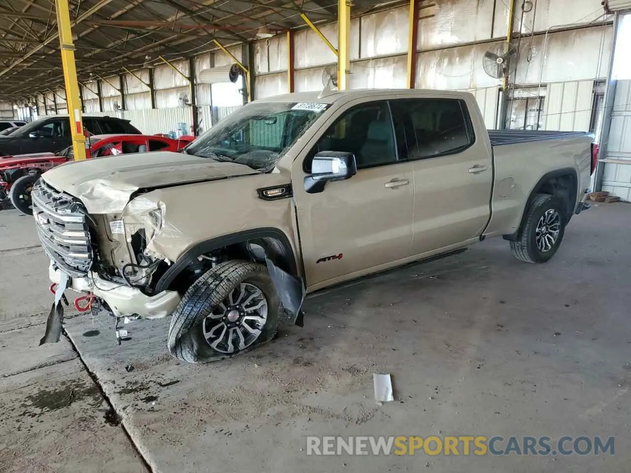 1 Photograph of a damaged car 1GTUUEE80PZ167014 GMC SIERRA 2023