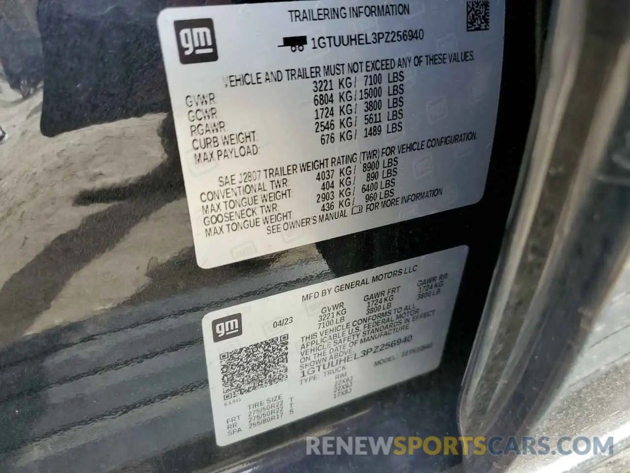 12 Photograph of a damaged car 1GTUUHEL3PZ256940 GMC SIERRA 2023