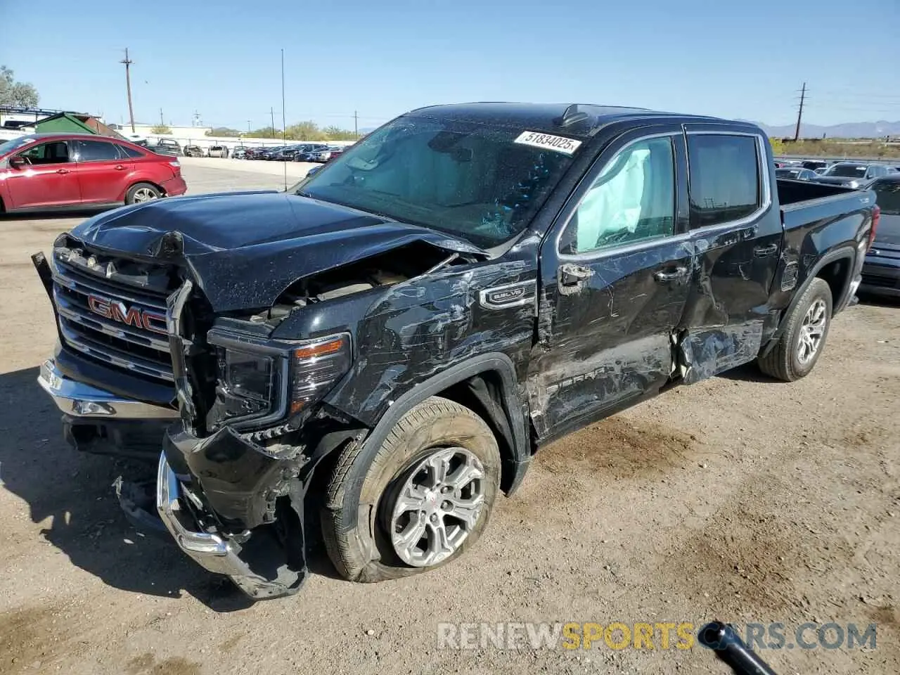 1 Photograph of a damaged car 3GTUUBED7PG271544 GMC SIERRA 2023