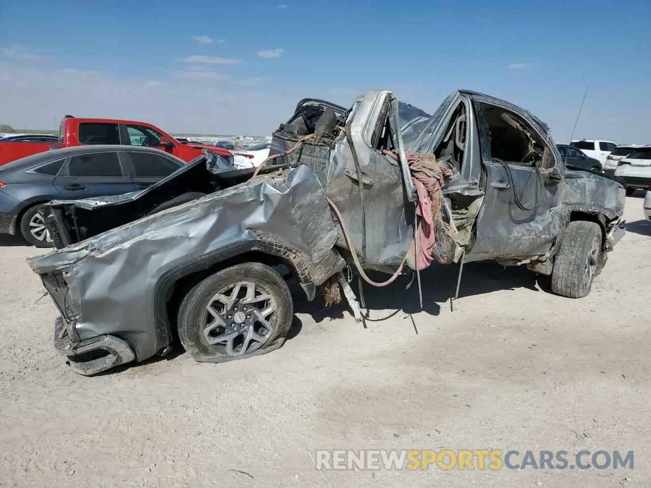 3 Photograph of a damaged car 3GTUUDEL8PG184710 GMC SIERRA 2023