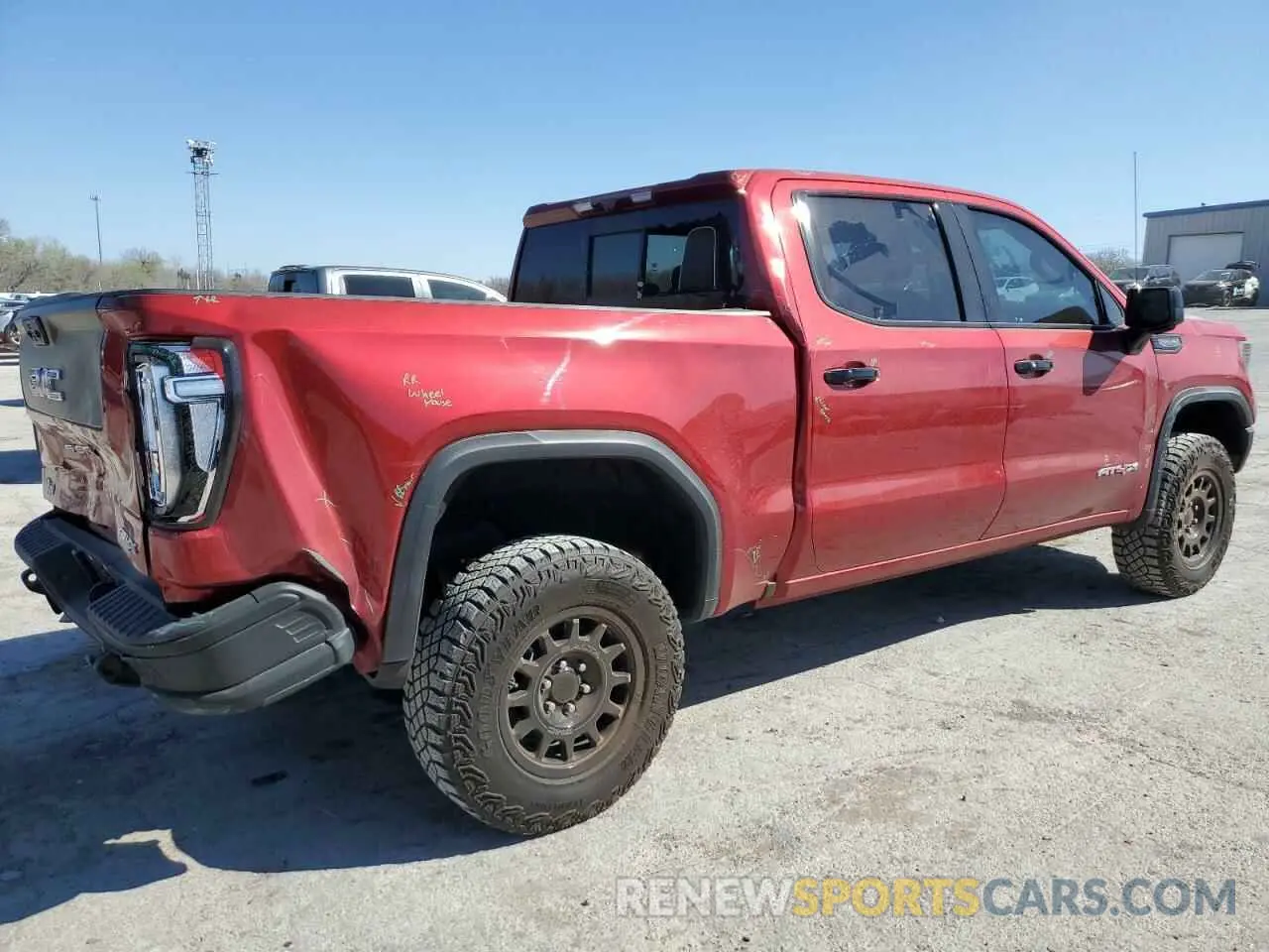 3 Photograph of a damaged car 3GTUUFEL4PG323565 GMC SIERRA 2023