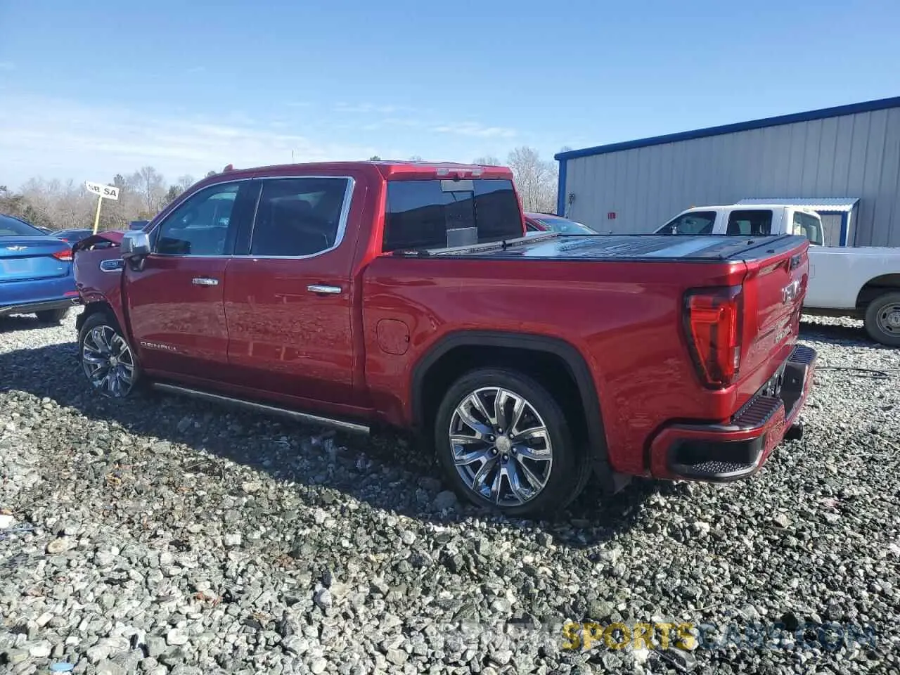 2 Photograph of a damaged car 3GTUUGED7PG242445 GMC SIERRA 2023