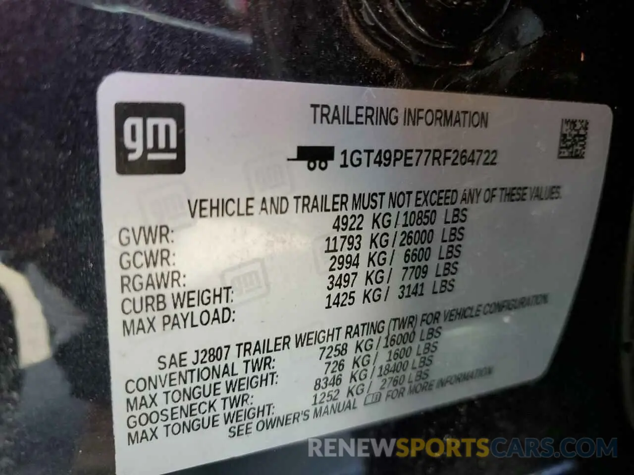 12 Photograph of a damaged car 1GT49PE77RF264722 GMC SIERRA 2024