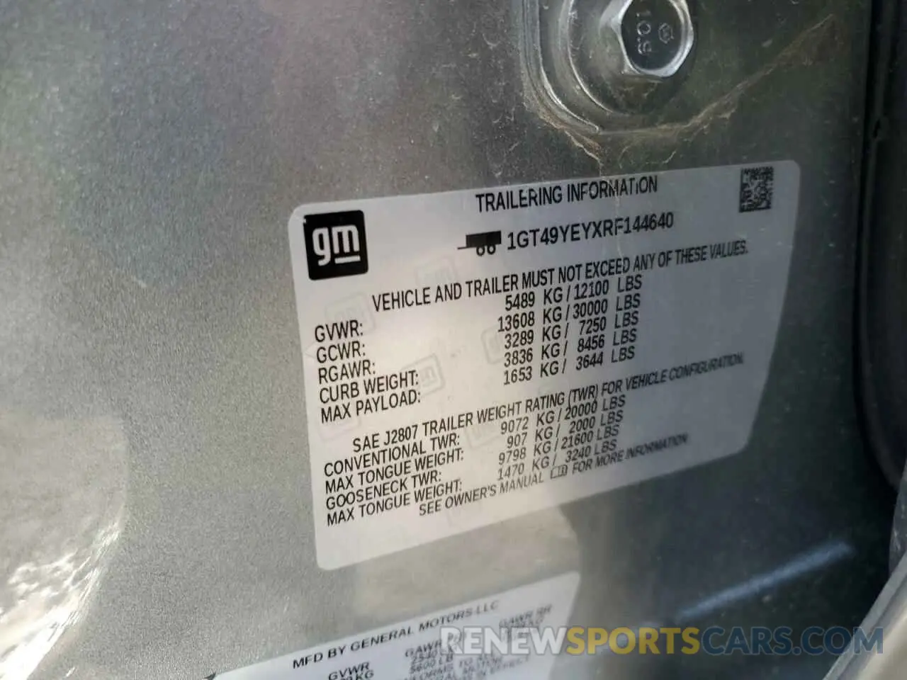 13 Photograph of a damaged car 1GT49YEYXRF144640 GMC SIERRA 2024