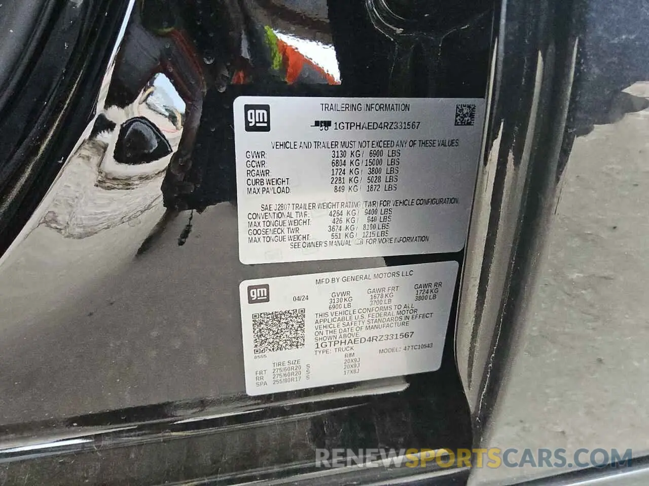 12 Photograph of a damaged car 1GTPHAED4RZ331567 GMC SIERRA 2024