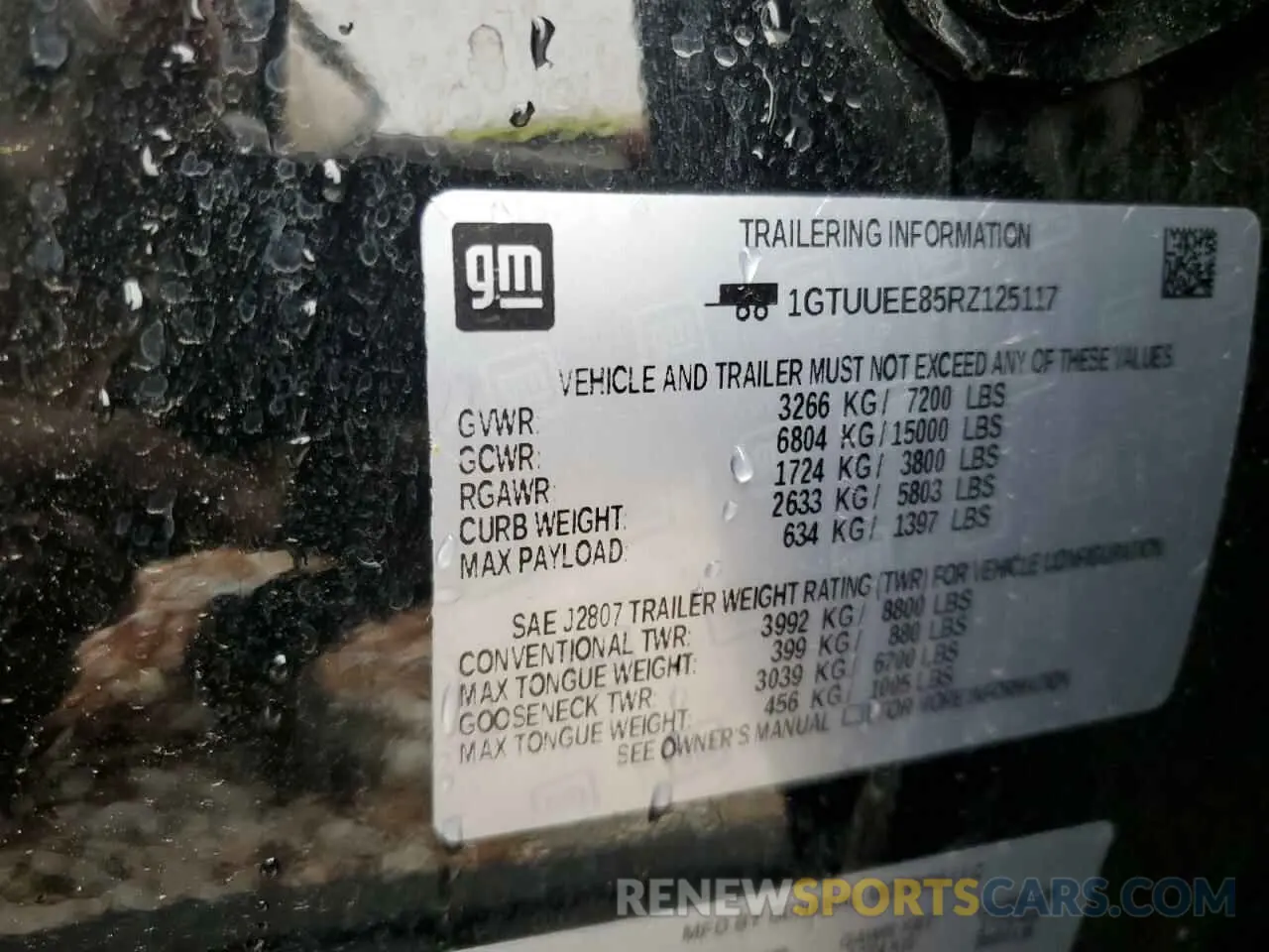 15 Photograph of a damaged car 1GTUUEE85RZ125117 GMC SIERRA 2024