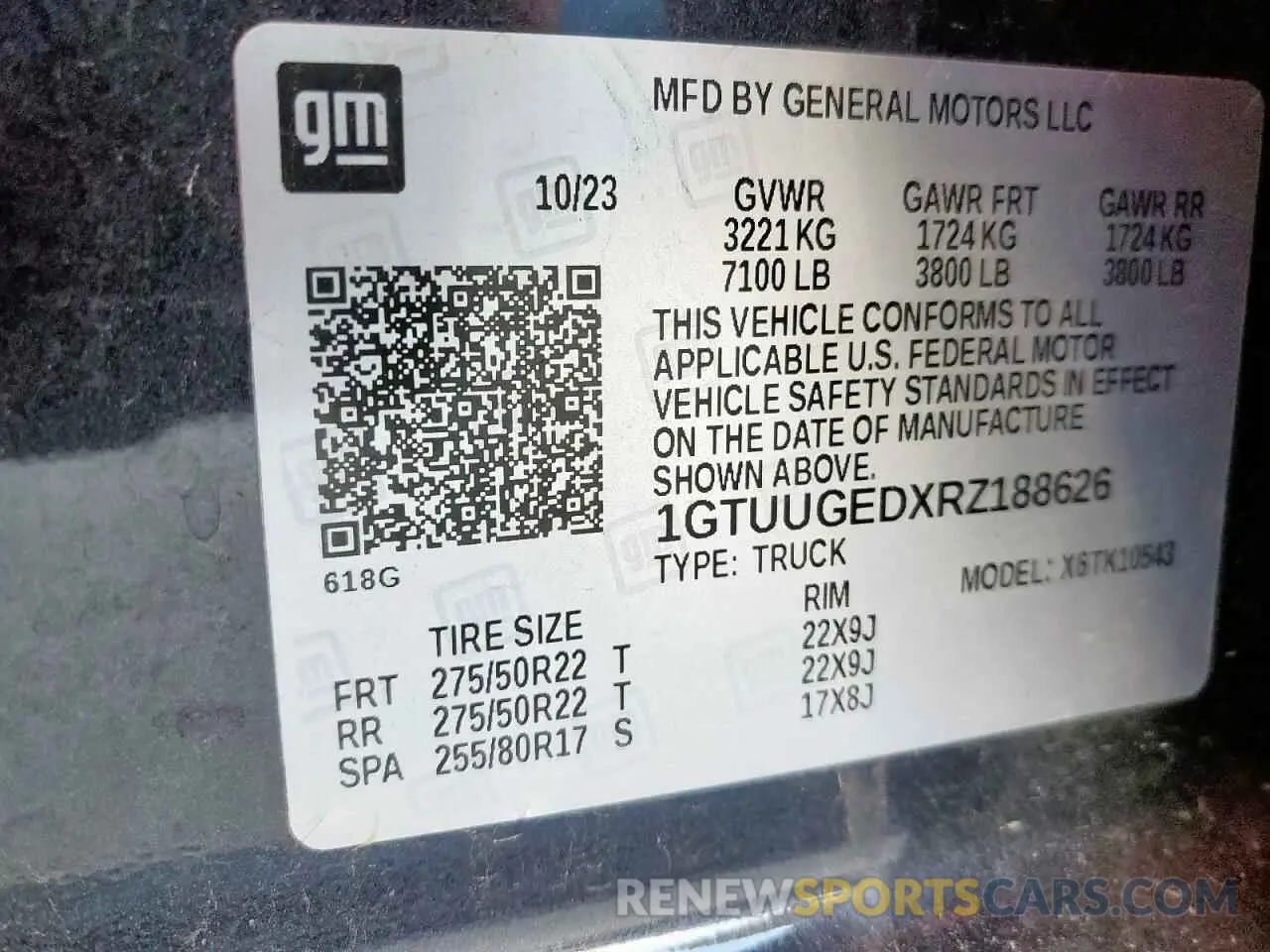 12 Photograph of a damaged car 1GTUUGEDXRZ188626 GMC SIERRA 2024
