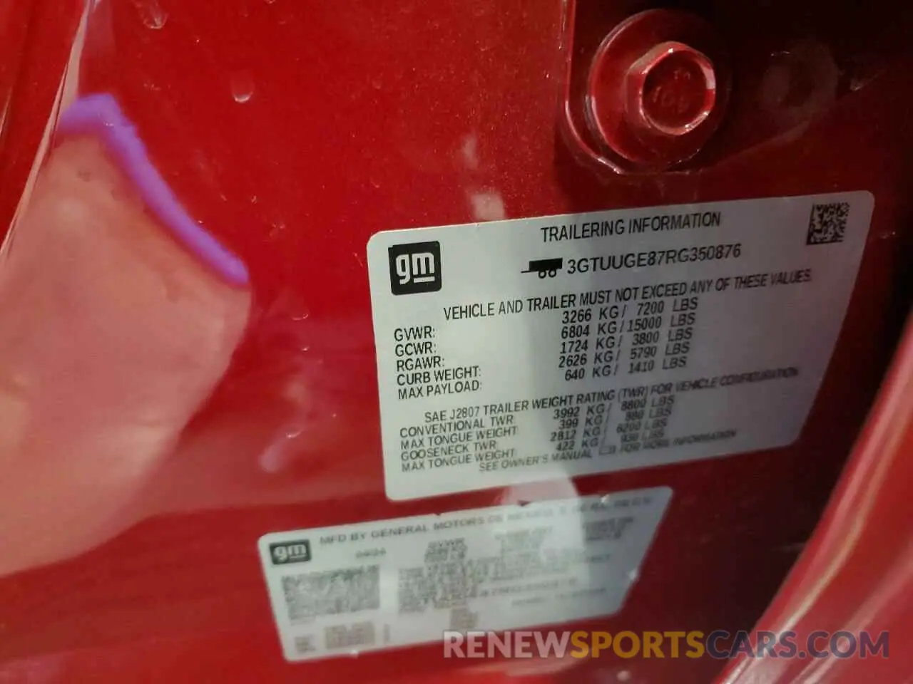 13 Photograph of a damaged car 3GTUUGE87RG350876 GMC SIERRA 2024